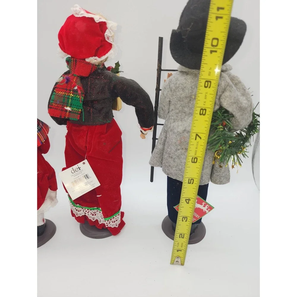 Dennis East International Christmas Morning Carolers Set of 3 Figurines 11 inch
